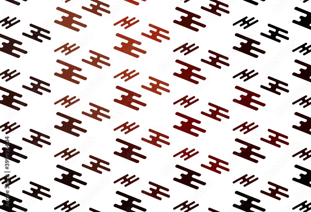 Light Red vector template with repeated sticks. Light Red vector template with repeated sticks.