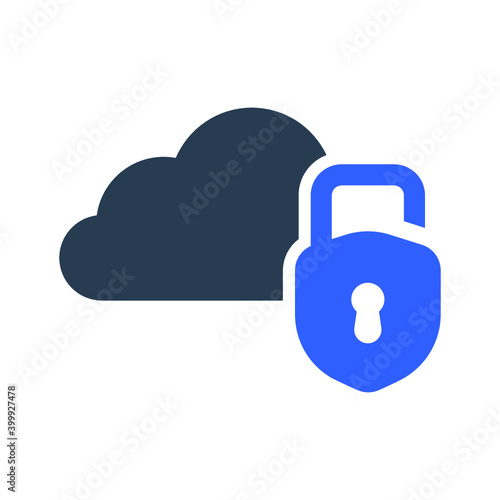 Cloud unlock icon