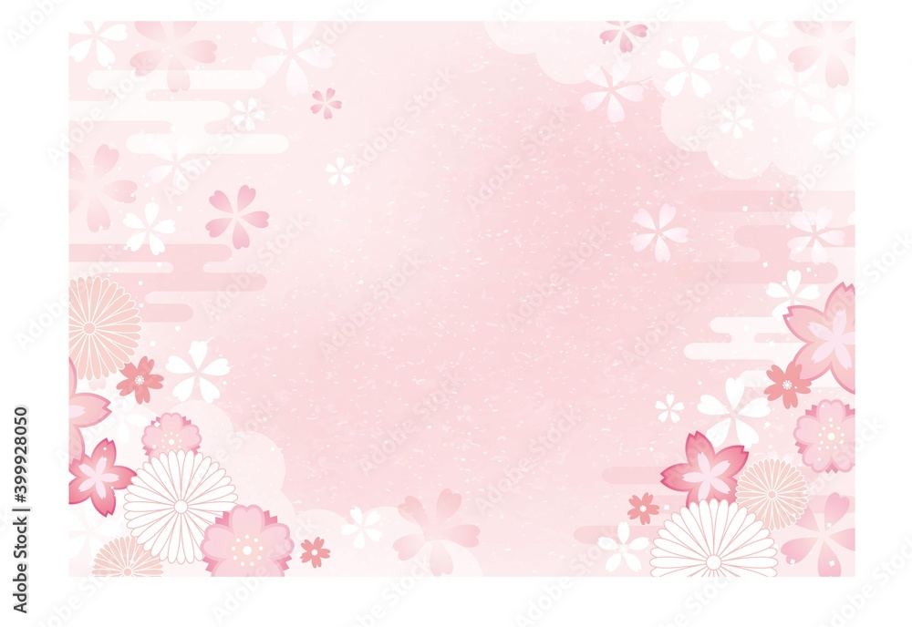 桜の背景素材_和柄