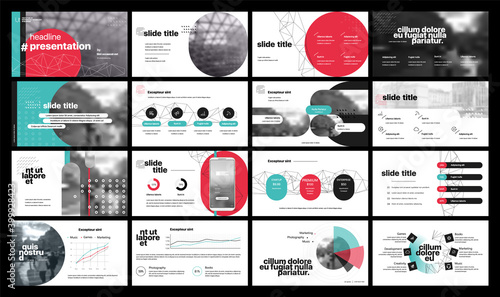 Geometric Graphic Design Project Proposal Presentation. Infographic Slide Template. For use in Presentation, Flyer and Leaflet, SEO, Marketing, Webinar Landing Page Template, Website Design, Banner.