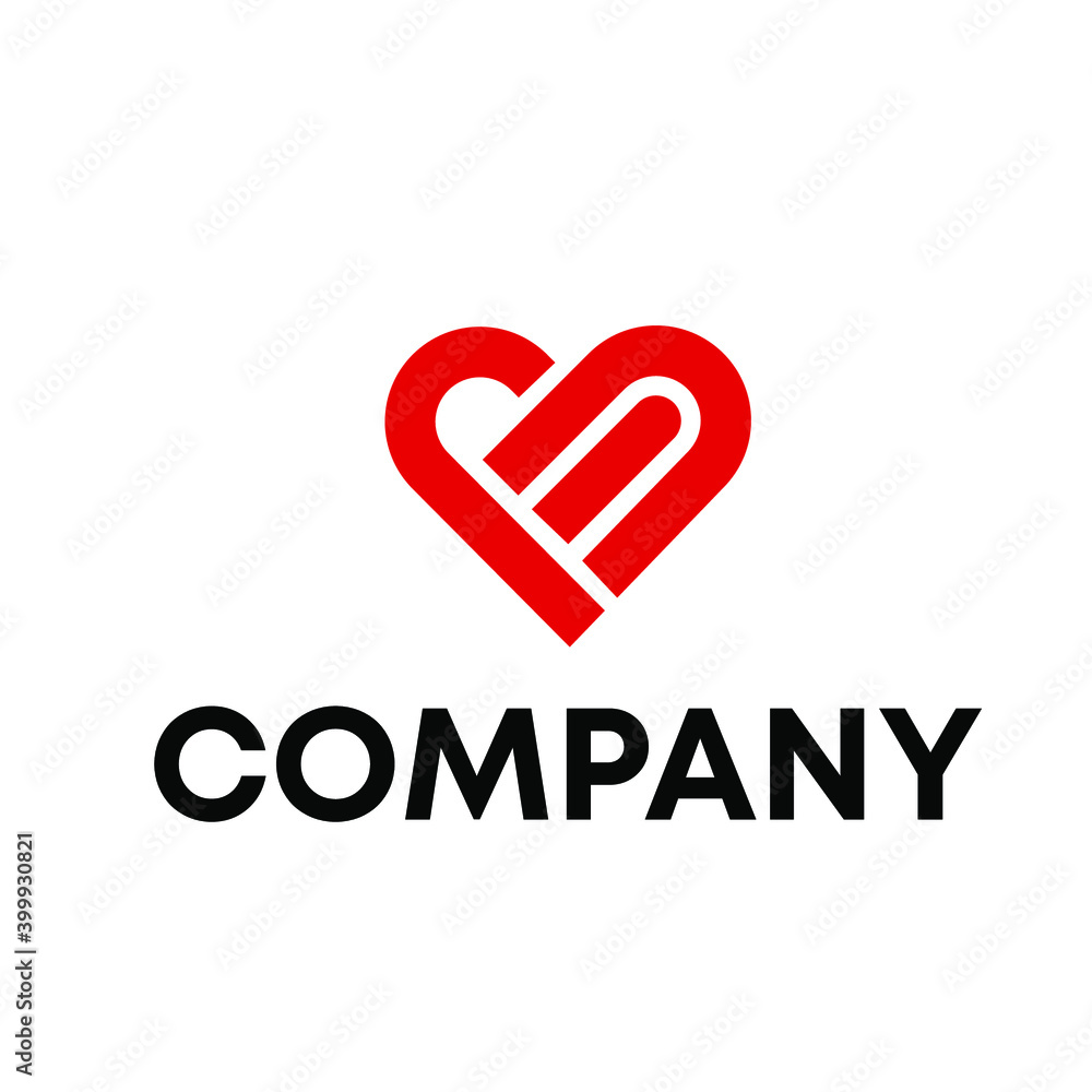 abstract heart logo