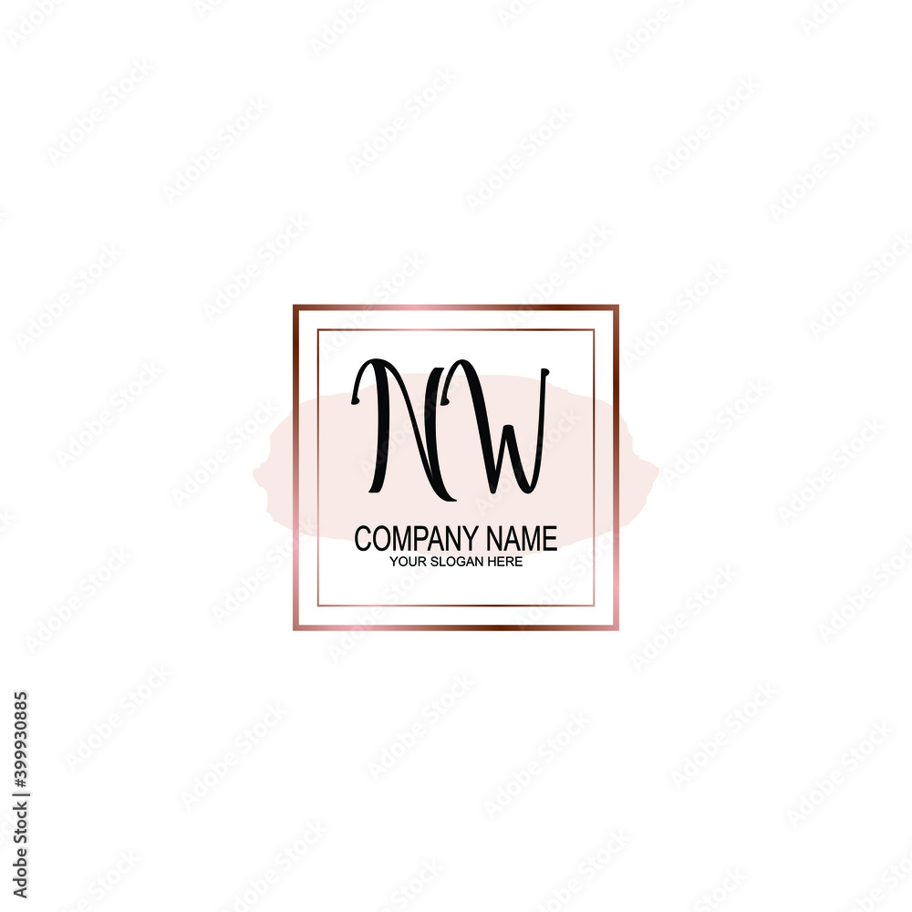 Initial NW Handwriting, Wedding Monogram Logo Design, Modern Minimalistic and Floral templates for Invitation cards
Initial NW Handwriting, Wedding Monogram Logo Design, Modern Minimalistic and Floral templates for Invitation cards