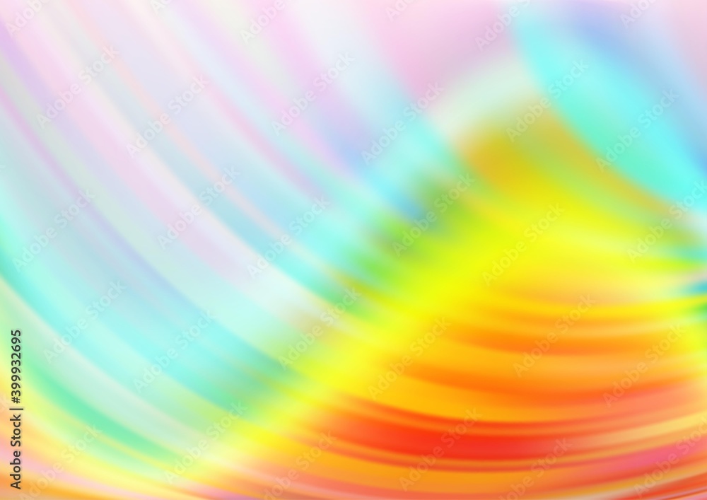Obraz premium Light Multicolor, Rainbow vector pattern with liquid shapes.