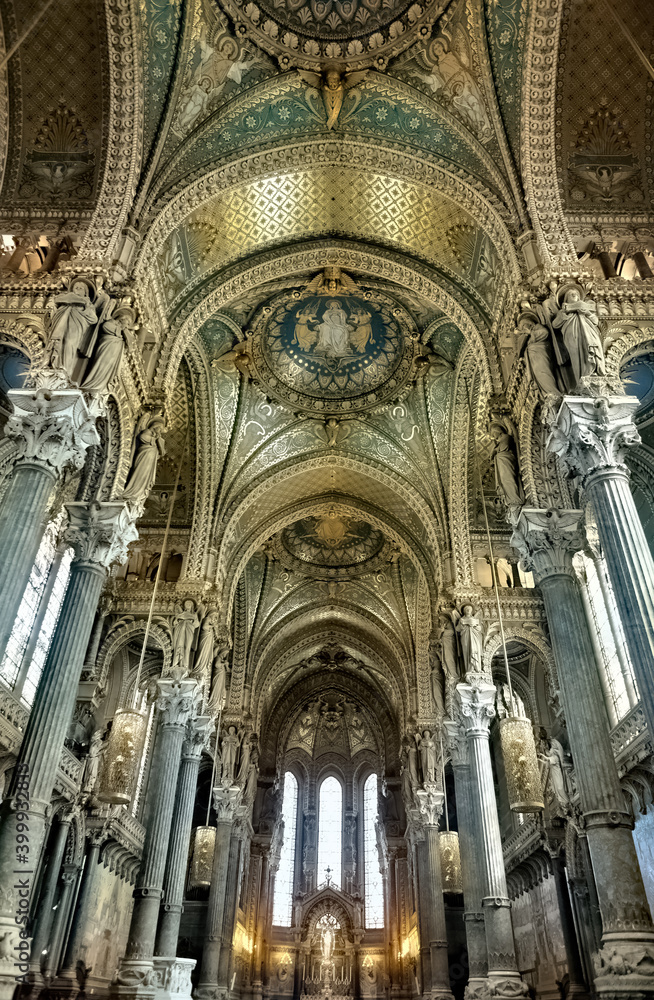 Basilica of Notre-Dame de Fourvière, Lyon, France