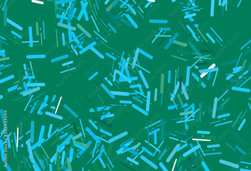 Dark blue, green vector layout with flat lines.