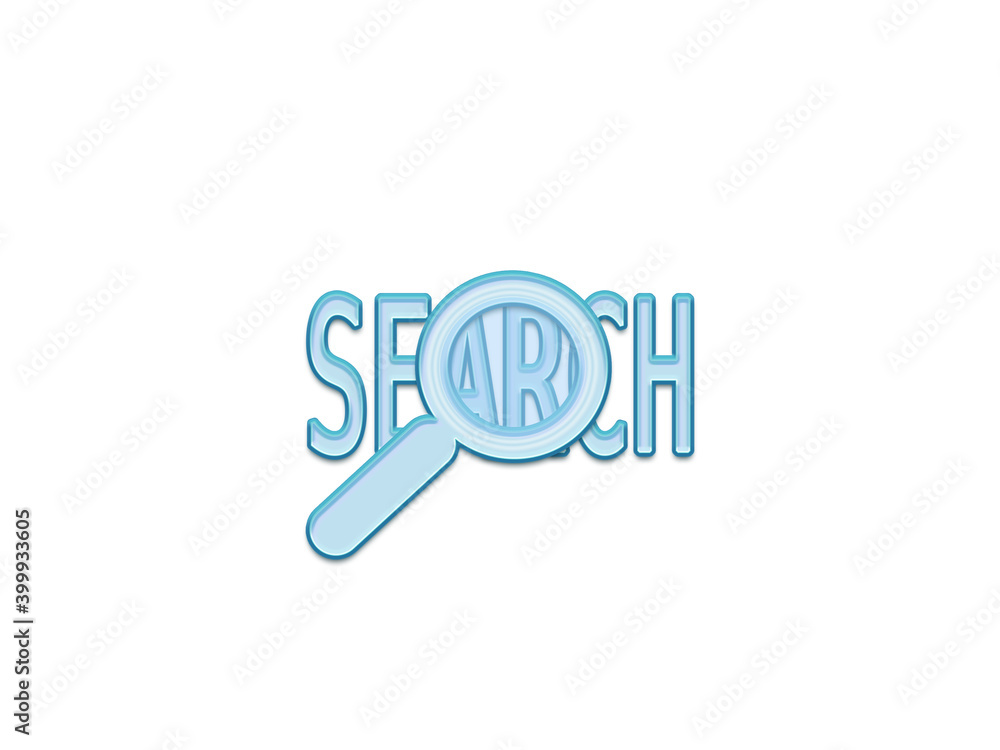 Magnifying glass with textsSearch Magnifying glass with textsSearch