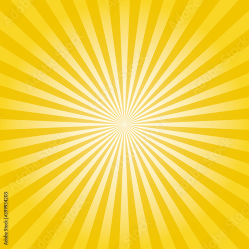Abstract yellow sunburst