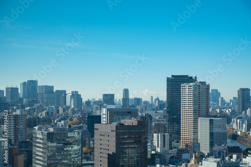 【東京都】文京区シビックセンターより鳥瞰【2020冬】 © BSDC