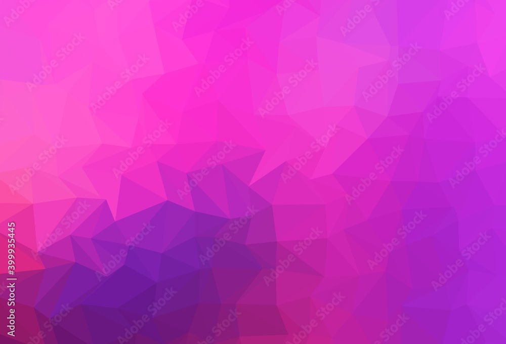 Light Pink, Blue vector polygonal template.