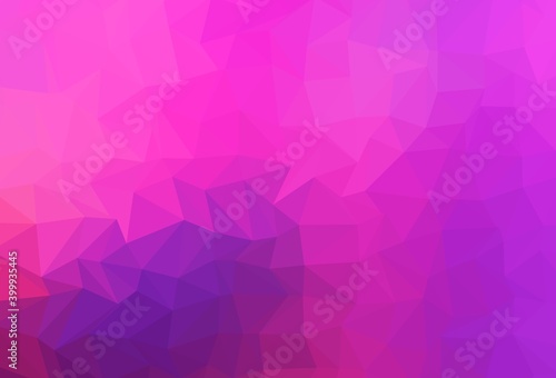 Light Pink, Blue vector polygonal template.