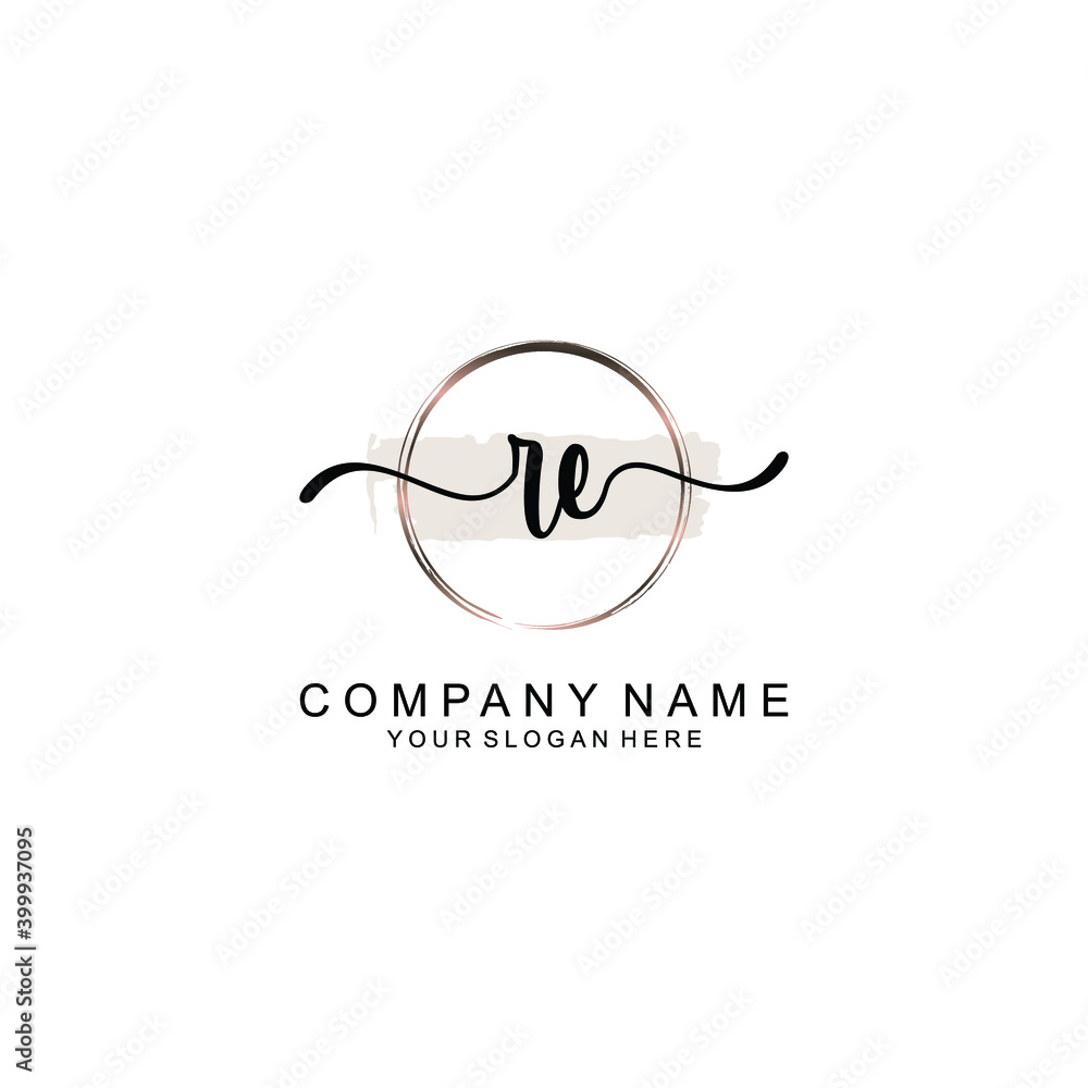 Initial RE Handwriting, Wedding Monogram Logo Design, Modern Minimalistic and Floral templates for Invitation cards
Initial RE Handwriting, Wedding Monogram Logo Design, Modern Minimalistic and Floral templates for Invitation cards