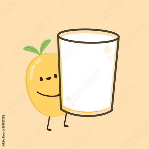 Soybean vector. Soybean character design.