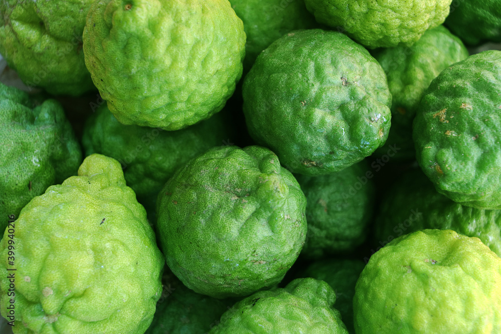Close up kaffir lime texture background Close up kaffir lime texture background