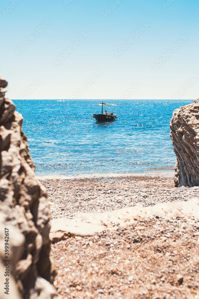 Tourist boat trip in the water area - national nature reserve - landscape photos