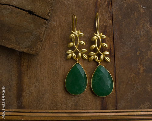 christmas decorations on wooden background