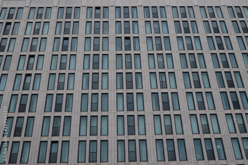 Windows on modern office building 