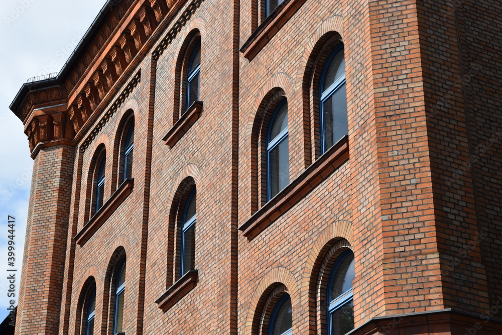 Brick old building in Germany