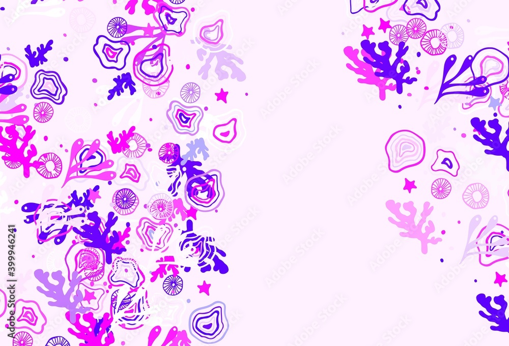 Light Purple, Pink vector template with chaotic shapes. Light Purple, Pink vector template with chaotic shapes.