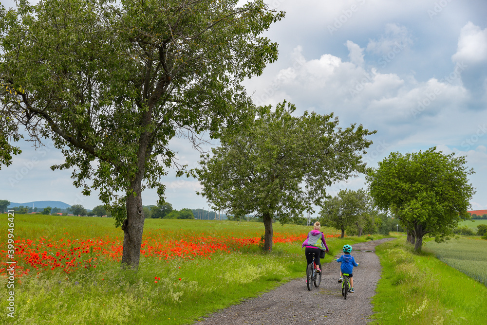 Obraz premium Bach-Rad-Erlebnisroute bei Arnstadt / Thüringen