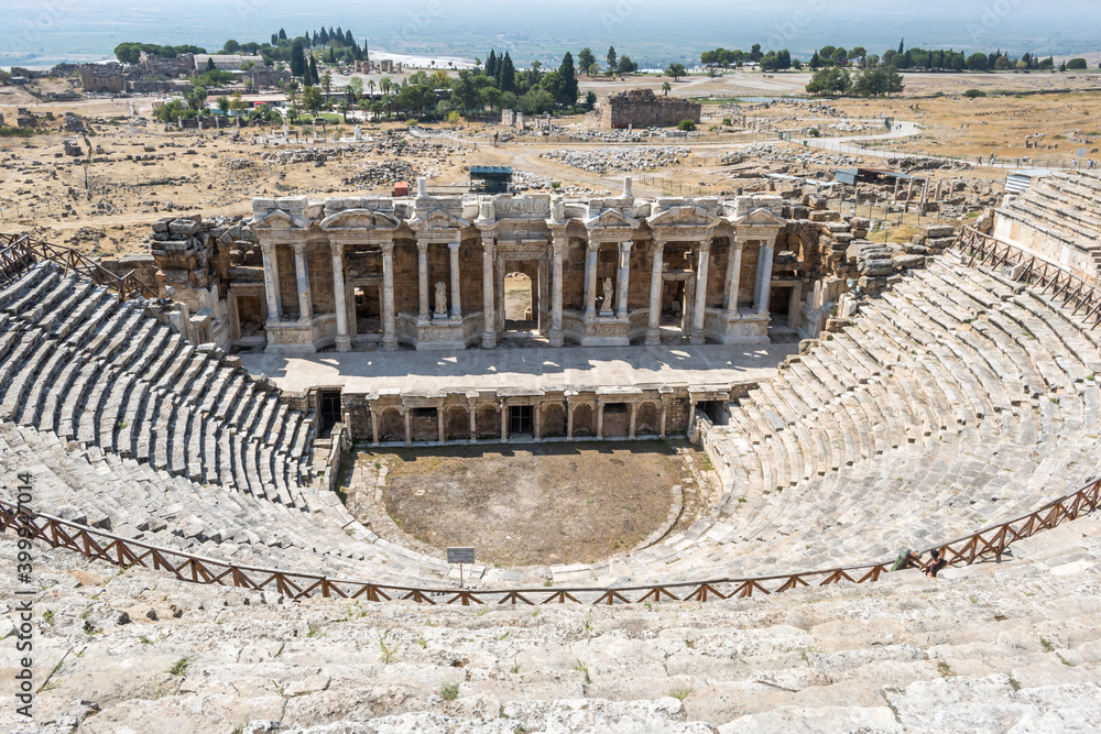 The Greek theatre in Hierapolis an ancient city in Turkey