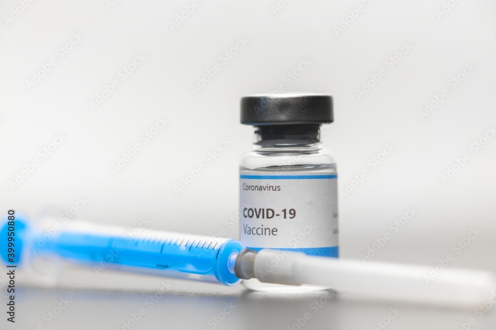 Vaccine for virus in small bottles Vaccine for virus in small bottles