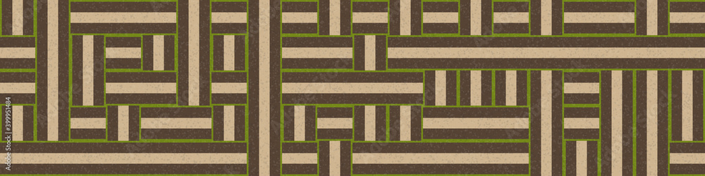 Obraz premium Abstract Geometric Pattern generative computational art illustration