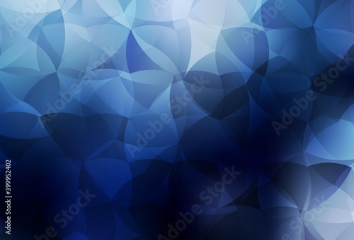 Dark BLUE vector pattern with random forms.