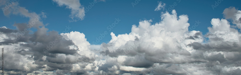 Bright blue sky with clouds photo for sky replacement Bright blue sky with clouds photo for sky replacement