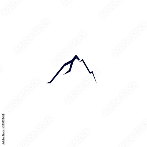 Mountain design, sign, icon, symbol, art isolated on white