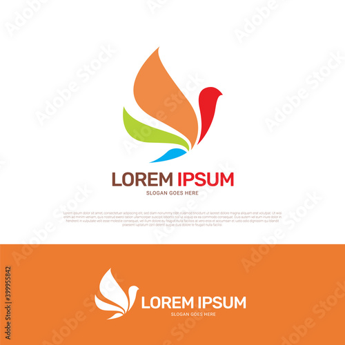 Bird logo icon design
