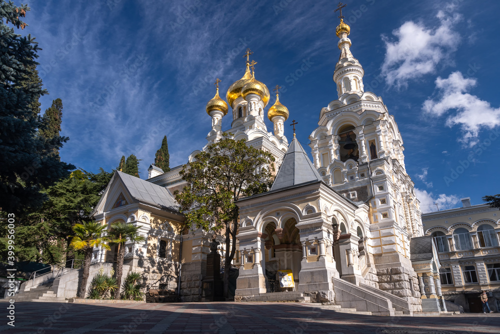 Fototapeta premium Orthodox Church of Alexander Nevsky in Yalta
