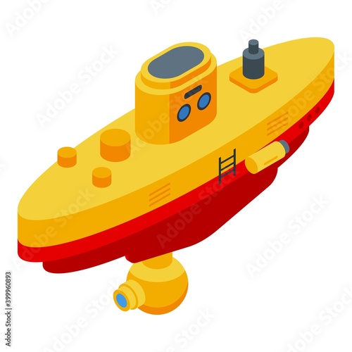 Expedition bathyscaphe icon. Isometric of expedition bathyscaphe vector icon for web design isolated on white background