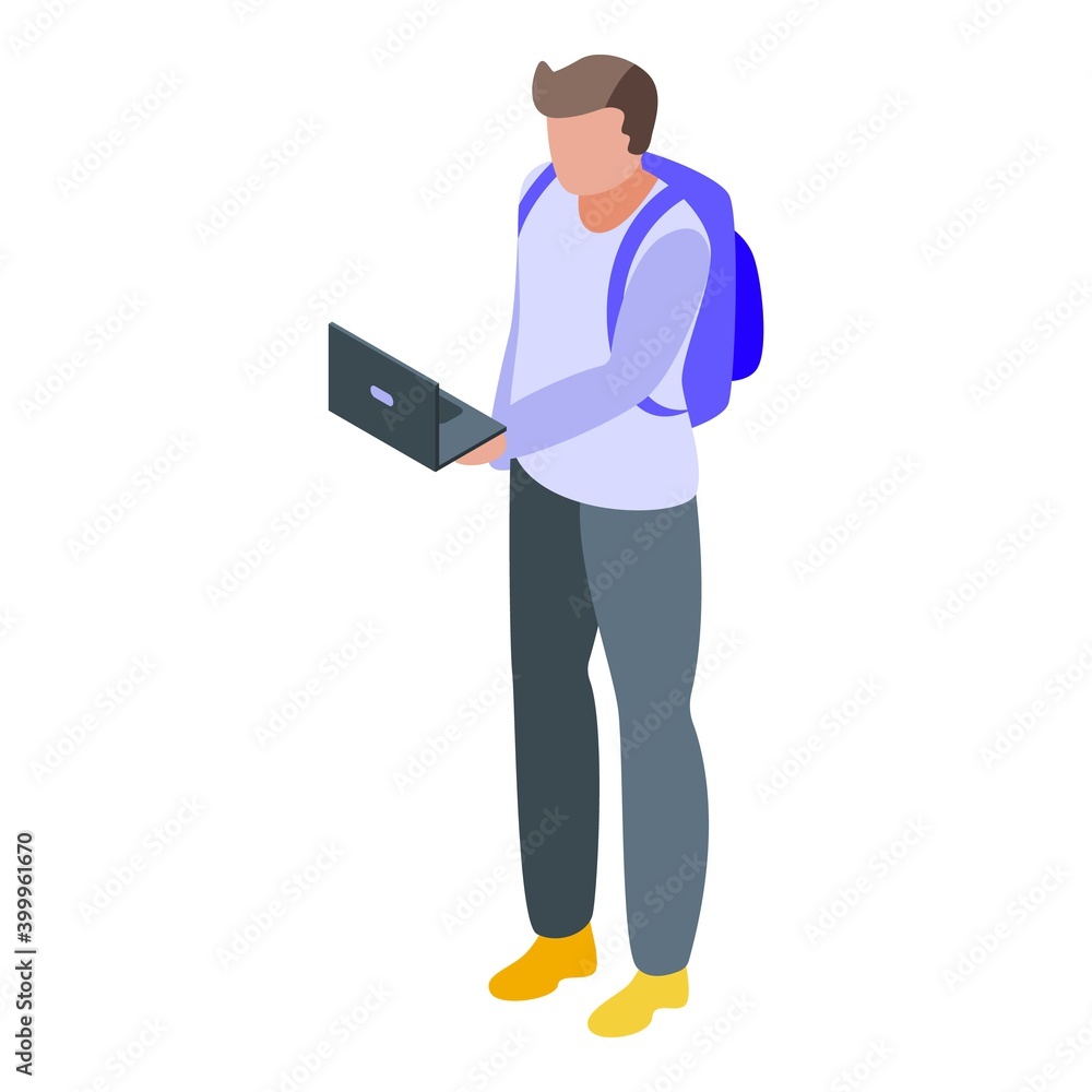 Student assignment icon. Isometric of student assignment vector icon for web design isolated on white background Student assignment icon. Isometric of student assignment vector icon for web design isolated on white background