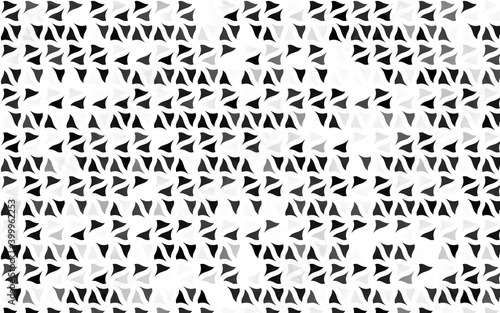 Light Silver, Gray vector background with triangles. © Dmitry