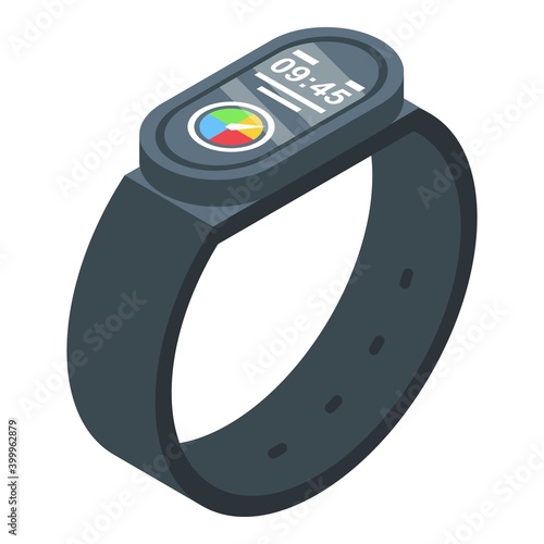 Smartwatch internet speed icon. Isometric of smartwatch internet speed vector icon for web design isolated on white background