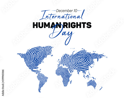 December 10, World Human Rights Day.vector