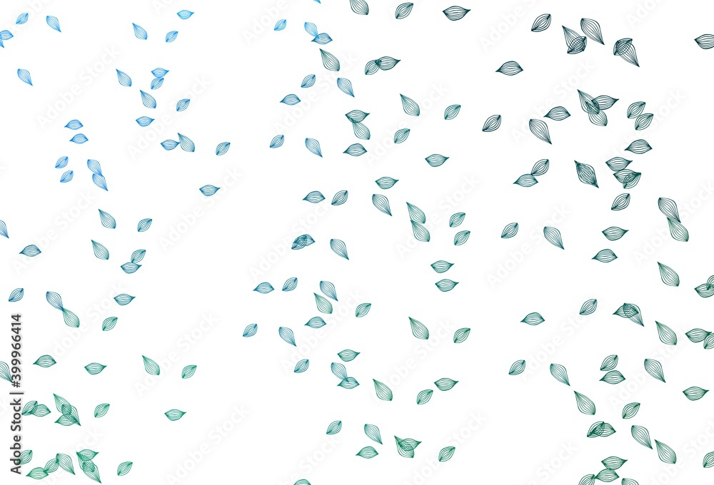 Light Blue, Green vector doodle texture. Light Blue, Green vector doodle texture.
