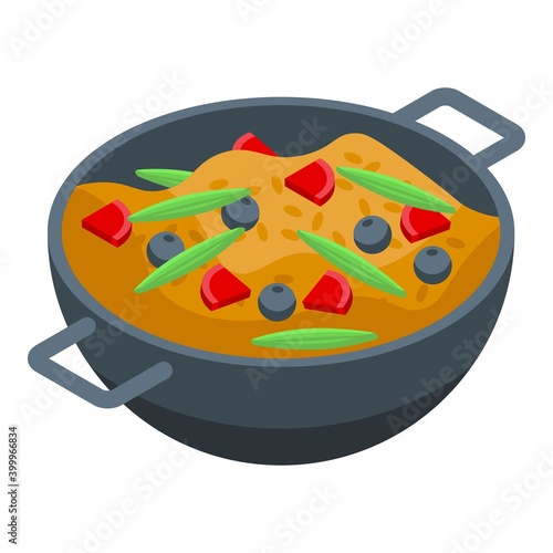 Turkish cuisine icon. Isometric of turkish cuisine vector icon for web design isolated on white background
