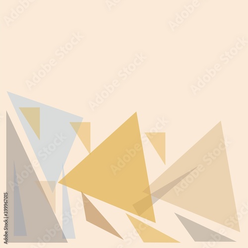 Free Download abstract geometric pattern with colorful triangles on a trendy beige background - GFXLoad