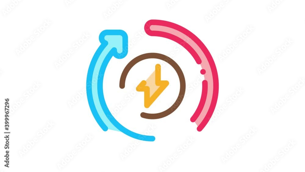 heating circulation Icon Animation. color heating circulation animated icon on white background heating circulation Icon Animation. color heating circulation animated icon on white background