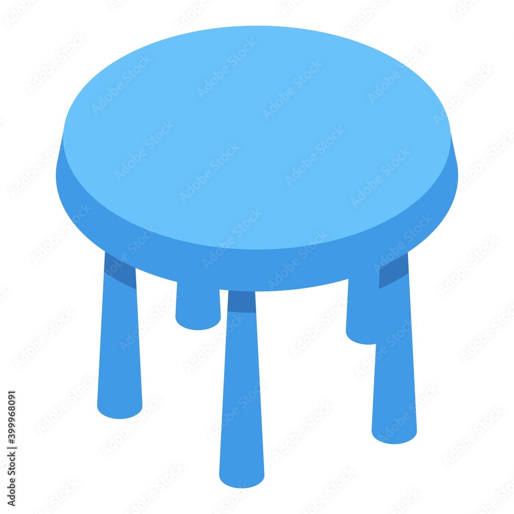 Round table icon. Isometric of round table vector icon for web design isolated on white background Round table icon. Isometric of round table vector icon for web design isolated on white background