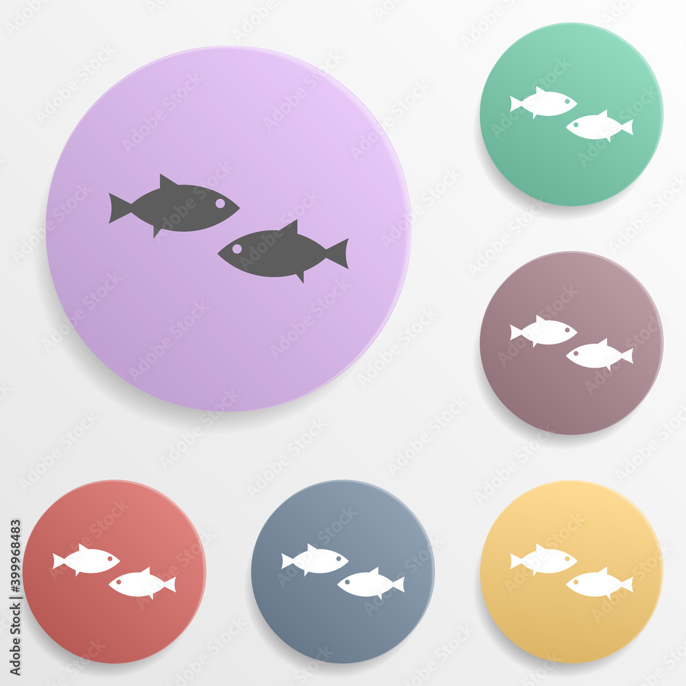 Place of the aquarium badge color set icon. Simple glyph, flat vector of map icons for ui and ux, website or mobile application Place of the aquarium badge color set icon. Simple glyph, flat vector of map icons for ui and ux, website or mobile application