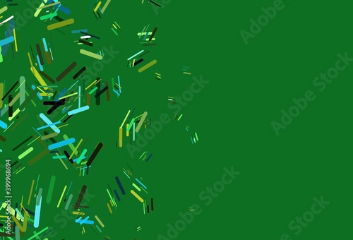 Light Blue, Yellow vector template with repeated sticks.