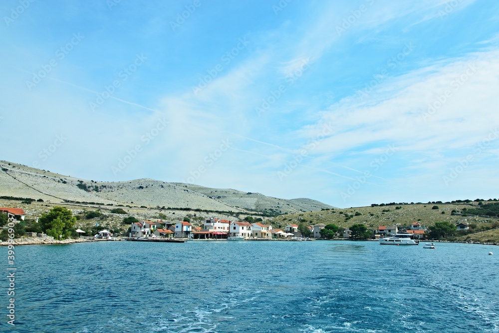 Croatia-view of the pier in Vrulje on the Kornati islands in Kornati National Park Croatia-view of the pier in Vrulje on the Kornati islands in Kornati National Park