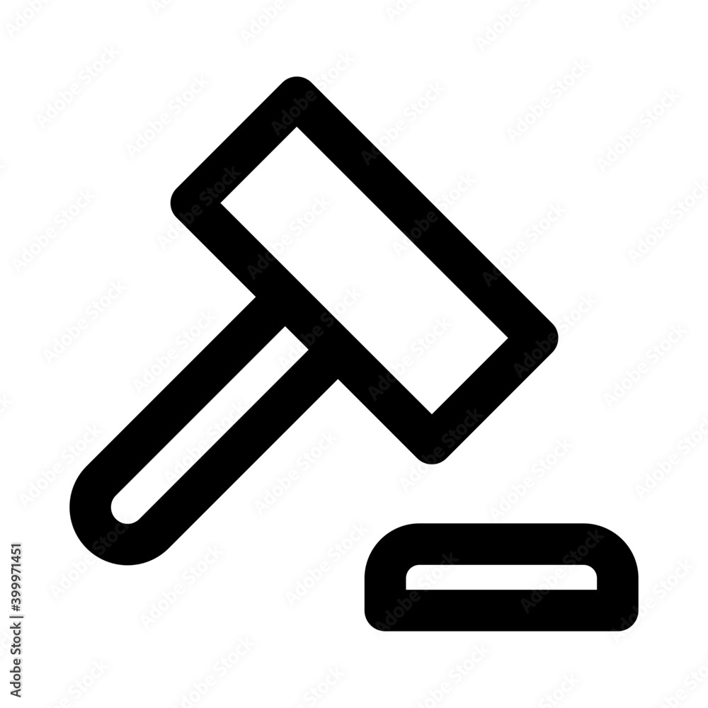 Hammer for legal symbol Hammer for legal symbol