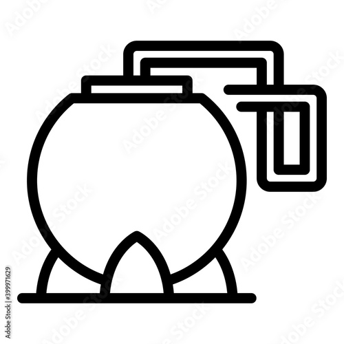 Canola fuel icon. Outline canola fuel vector icon for web design isolated on white background