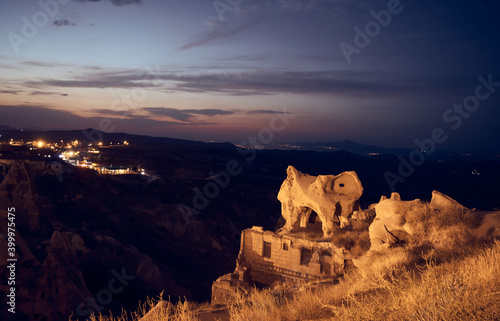 A beautiful view from Uchisar - Cappadocia in Turkey photo