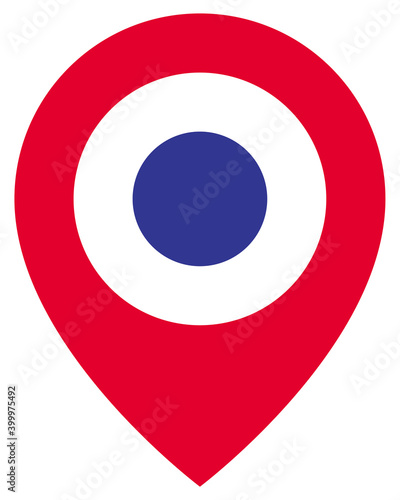 COCARDE TRICOLORE LOCALISATION