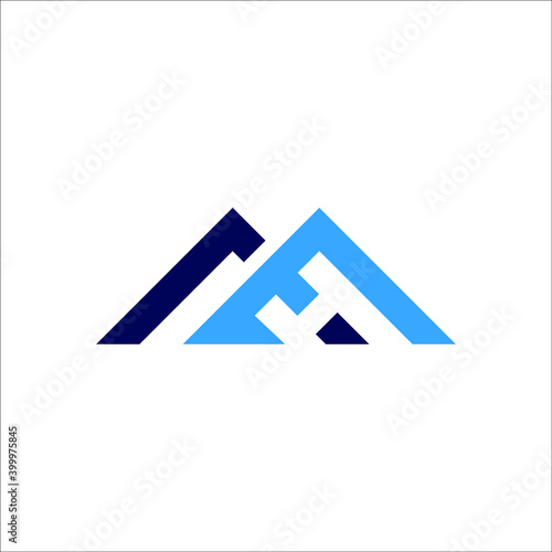 H Mountain logo design