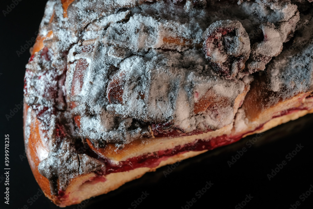 Cherry pie with chocolate icing Cherry pie with chocolate icing